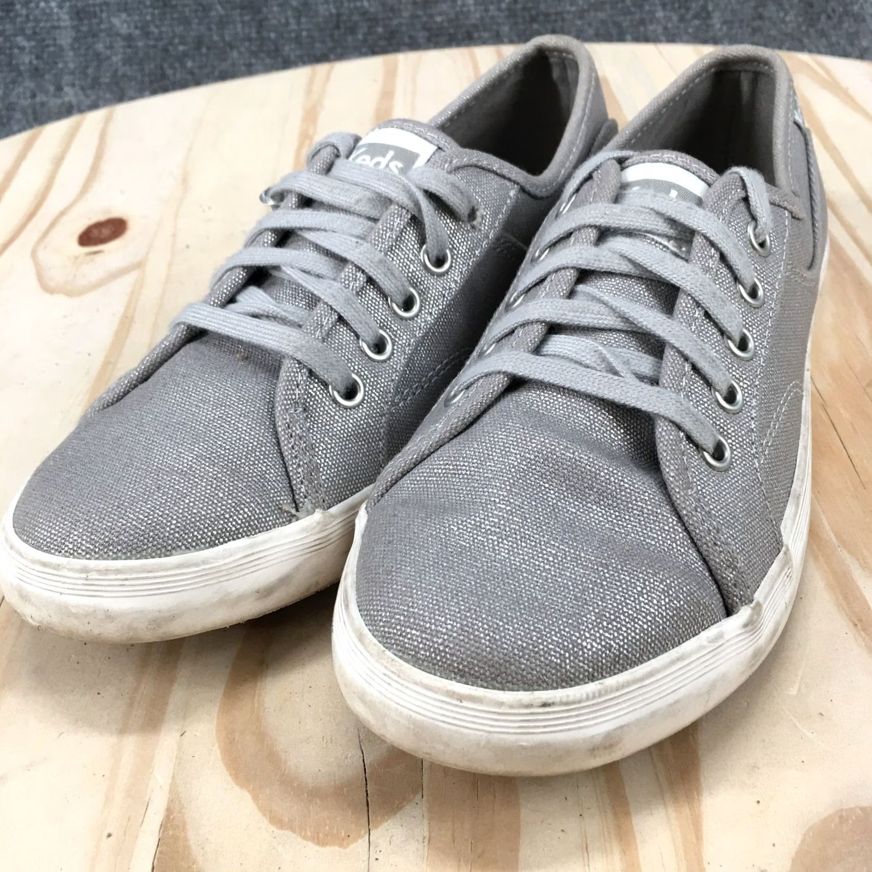 Keds Keds Women’s 5.5 Coursa Lace Up Low Top Sneakers Gray Canvas Shoes Casual Sneaker Adults Womens Size M / US 6-8 / IT 42-44 - 6 Thumbnail