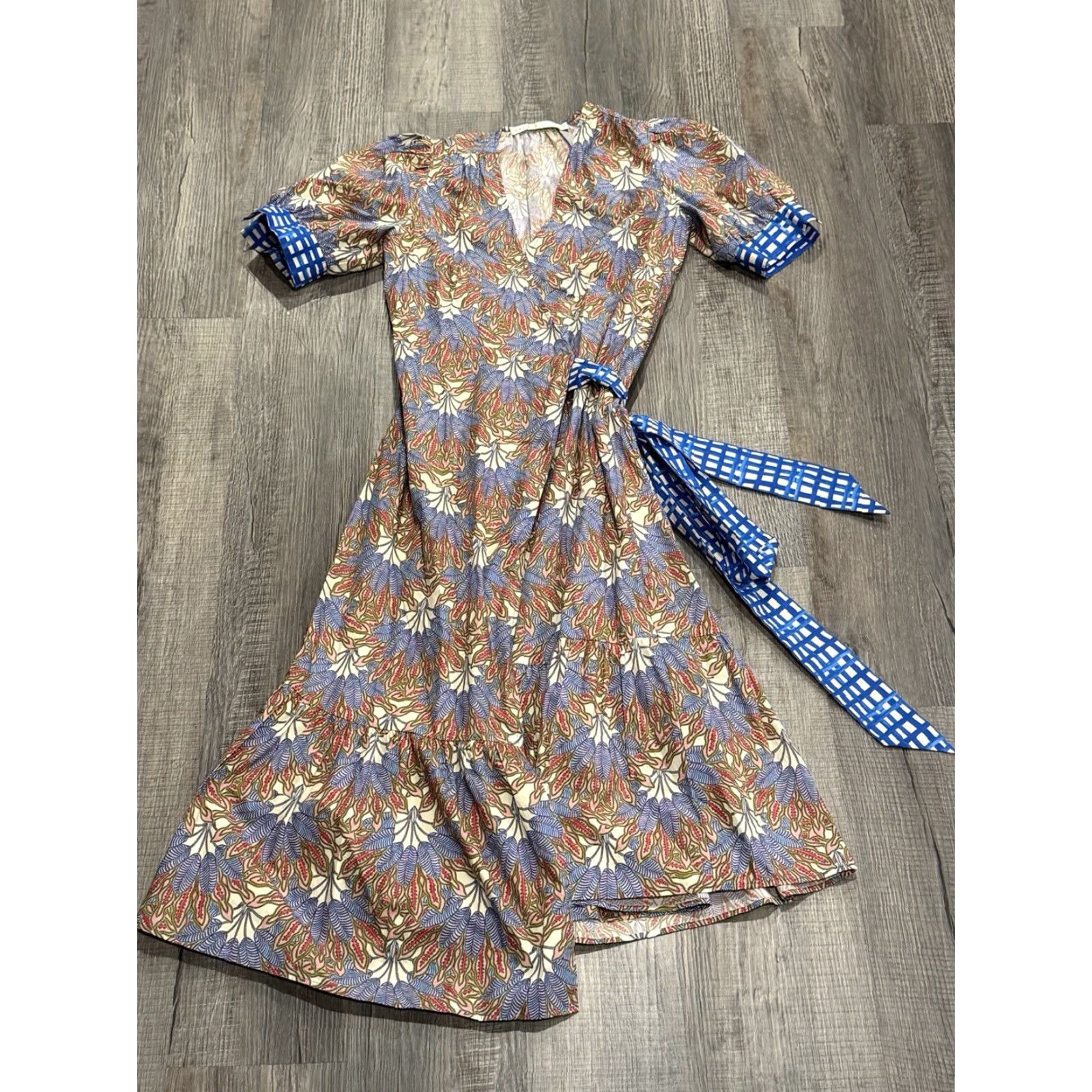 VINTAGE Marie Oliver Rhett Wrap Dress Sz Small Retail 38 EUC