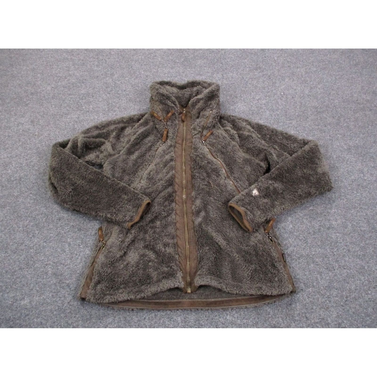 Vintage Kuhl Jacket Womens M Brown Fleece Jacket, Regular, Polyester Lining, Zipped Pockets, Full Zip, Outdoor Casual Coat Size M / US 6-8 / IT 42-44 - 2 Thumbnail