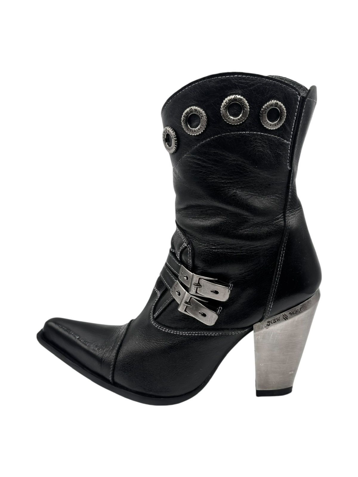 New Rock Vintage New Rock leather witch heels Size 40 Size US 10 / IT 40 - 9 Thumbnail
