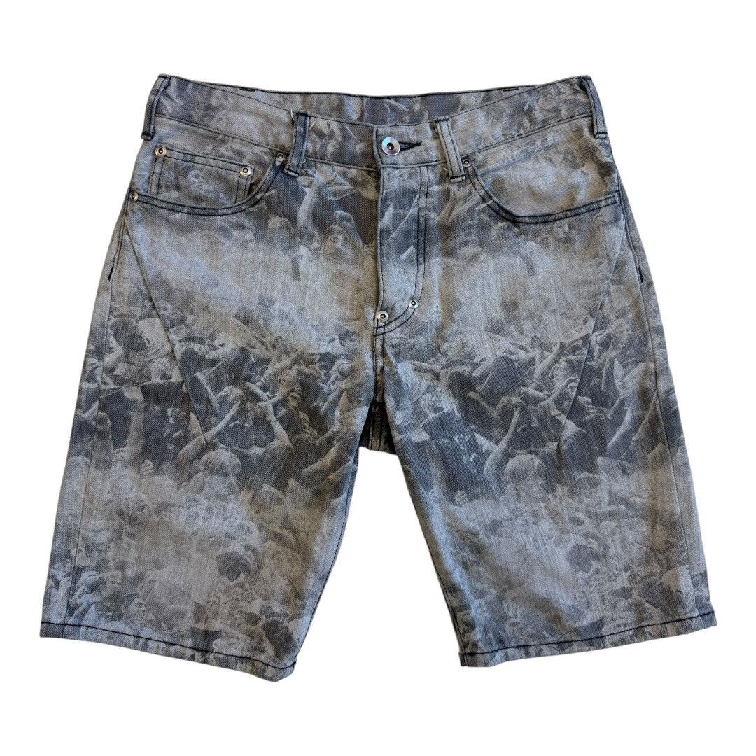 Number (N)ine Number (N)ine AW09 Charles Peterson Moshpit Cashmere Denim Size US 29 - 1 Thumbnail