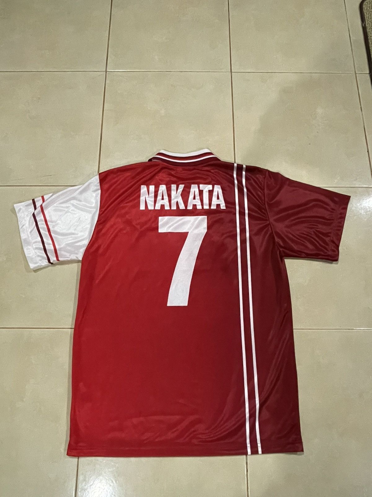 Other Match Issue Perugia 1998 Nakata 7 Buitoni Sponsor Size US XL / EU 56 / 4 - 2 Thumbnail