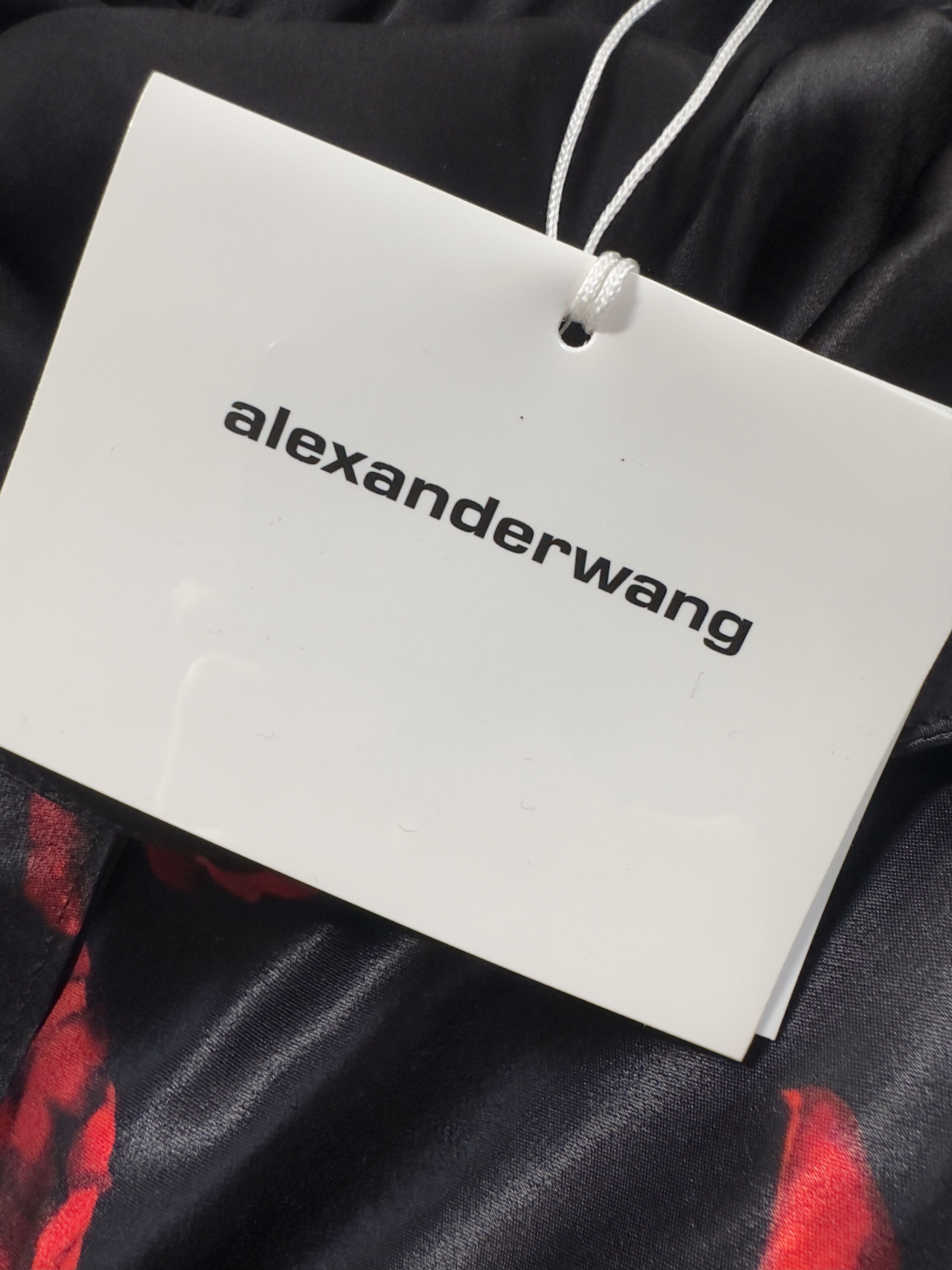 Alexander Wang Rose Print Cami Slip Dress, Black And Red - Alexander Wang Size S / US 4 / IT 40 - 8 Thumbnail
