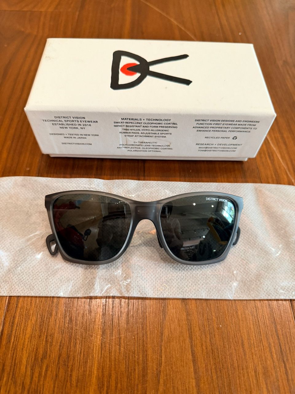 District Vision District Vision Keiichi Sunglasses Gray Size ONE SIZE - 1 Thumbnail