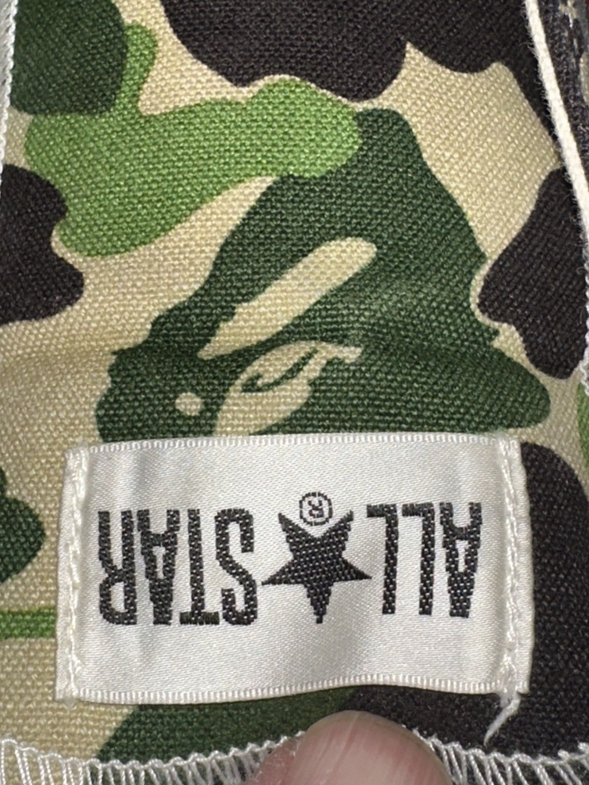 Bape × Converse VTG 00s Converse Chuck Taylor x Bapesta Bape ABC Camo Green Size US 8 / EU 41 - 11 Thumbnail