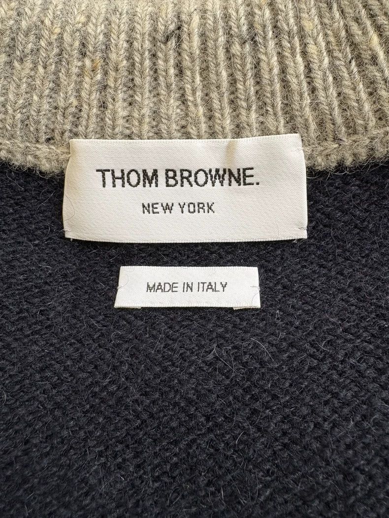 Thom Browne Thom Browne Gray striped knit sweater Size XS / US 0-2 / IT 36-38 - 5 Thumbnail