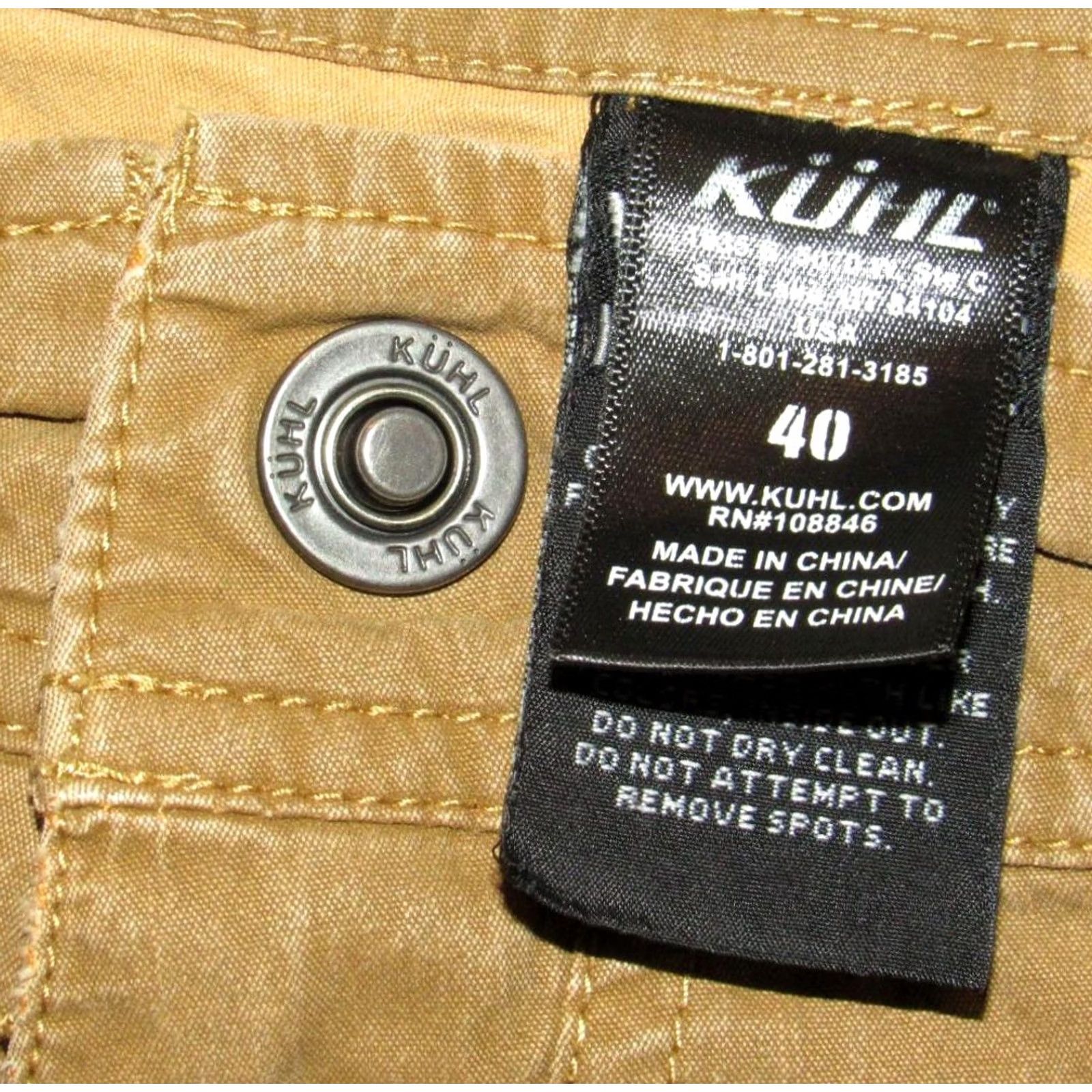 Vintage KUHL Brown Vtg Patina Dye Hiking Shorts 40 Mens Inseam 11 Size US 40 / EU 56 - 4 Thumbnail