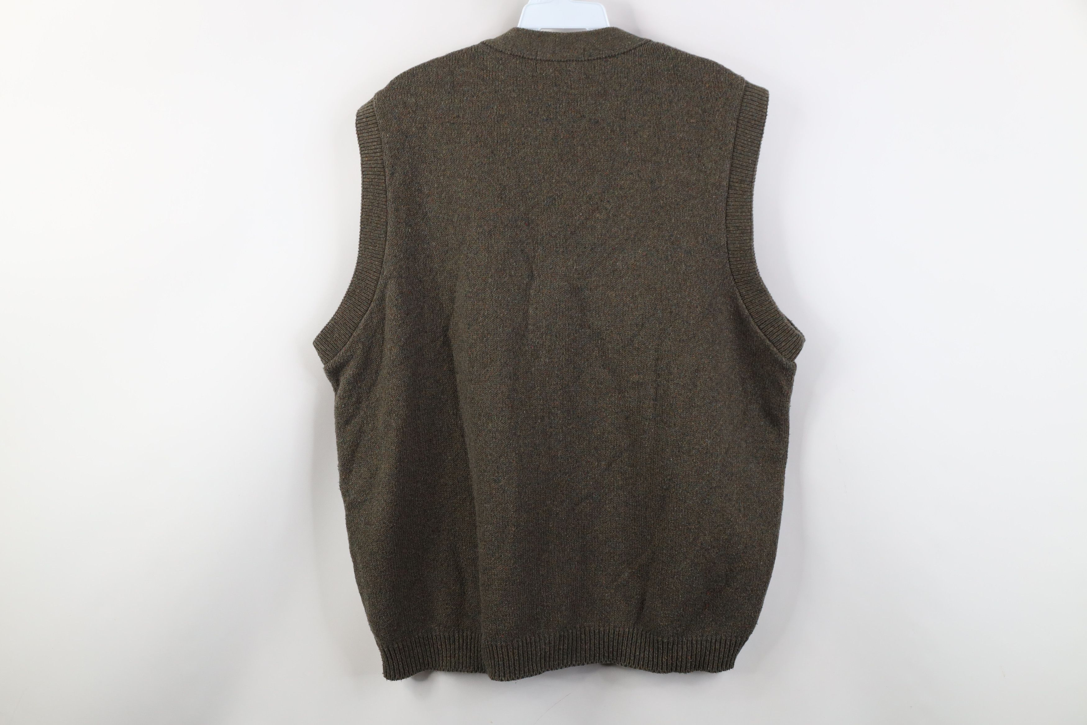 Vintage Vintage 90s Streetwear Cable Knit Cardigan Sweater Vest Size US XL / EU 56 / 4 - 7 Thumbnail