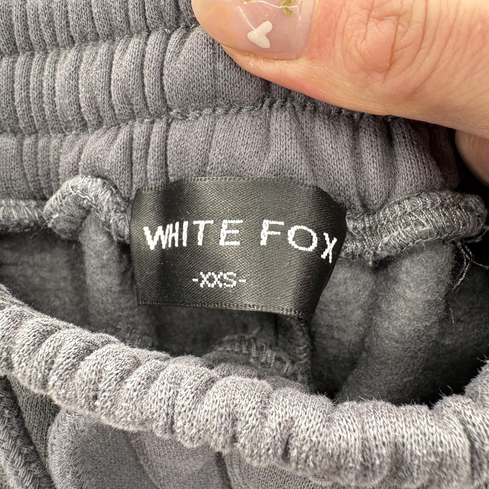 Vintage VINTAGE White Fox Sweatpants Womens XXS Gray Fleece Jogger Pockets Lounge Casual Logo Size 24" / US 00 / IT 34 - 4 Thumbnail