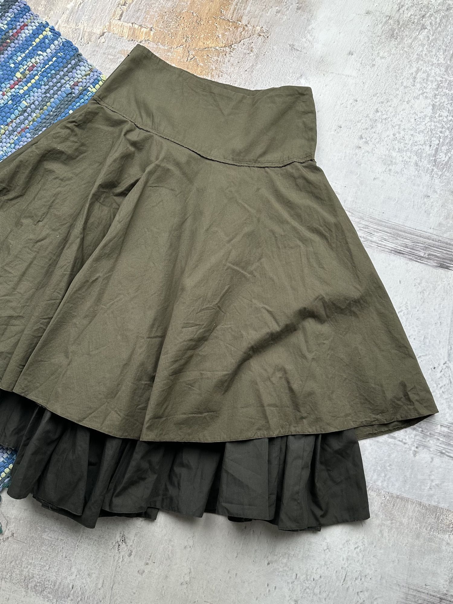 Vintage Vintage Baggy Flared Skirt A453(15) Size 28" / US 6 / IT 42 - 7 Thumbnail