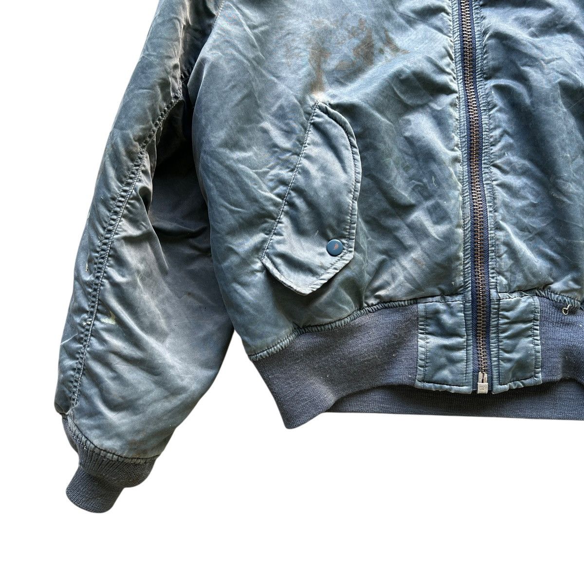 Japanese Brand 🔥 VINTAGE RIOT RIOT OILED PAIN SPLASH MA 1 BOMBER JACKET Size US M / EU 48-50 / 2 - 5 Thumbnail