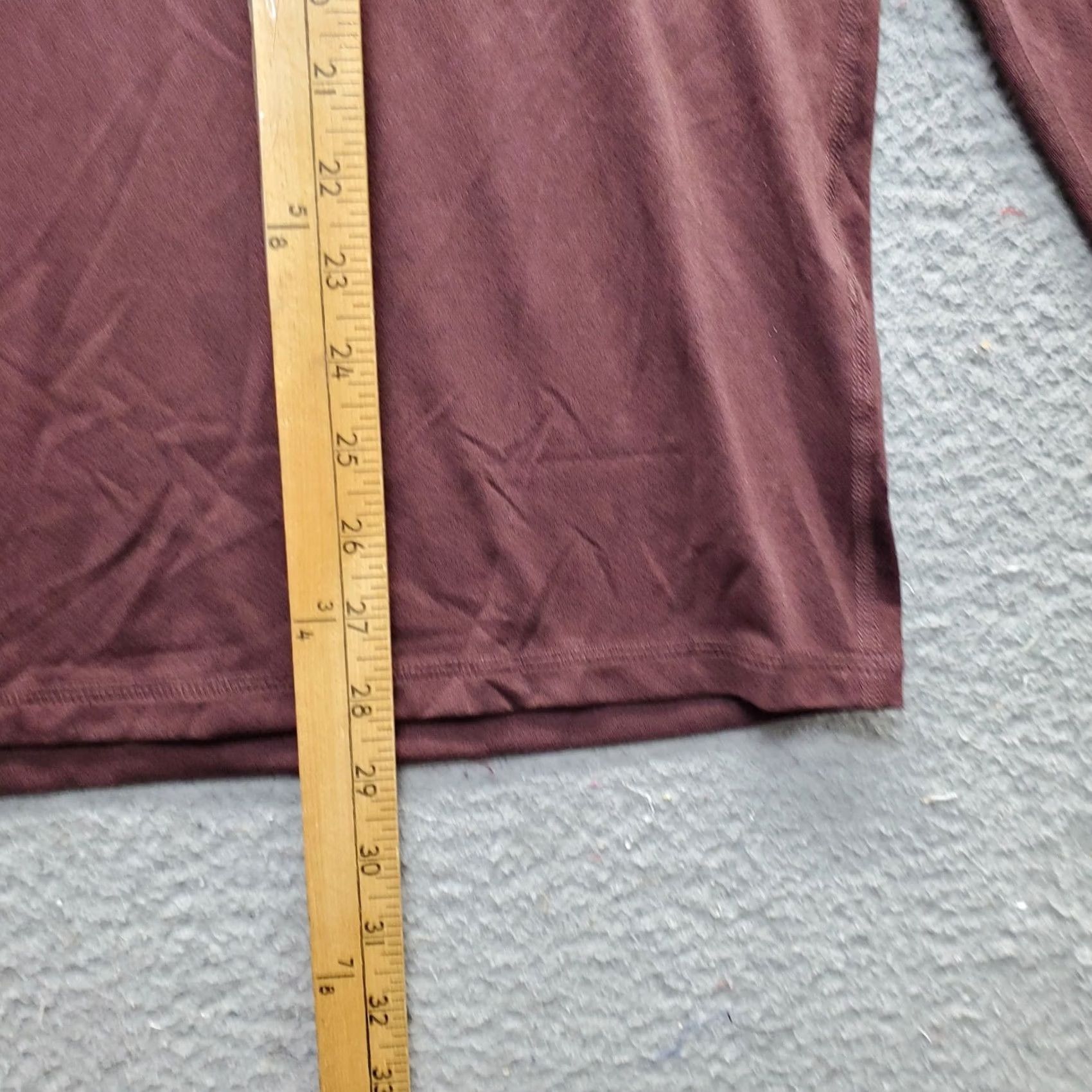 SKECHERS Skechers SKX Active Shirt Mens L Brown 1/4 Zip Long Sleeve Athletic Running Shirt Size US L / EU 52-54 / 3 - 3 Thumbnail