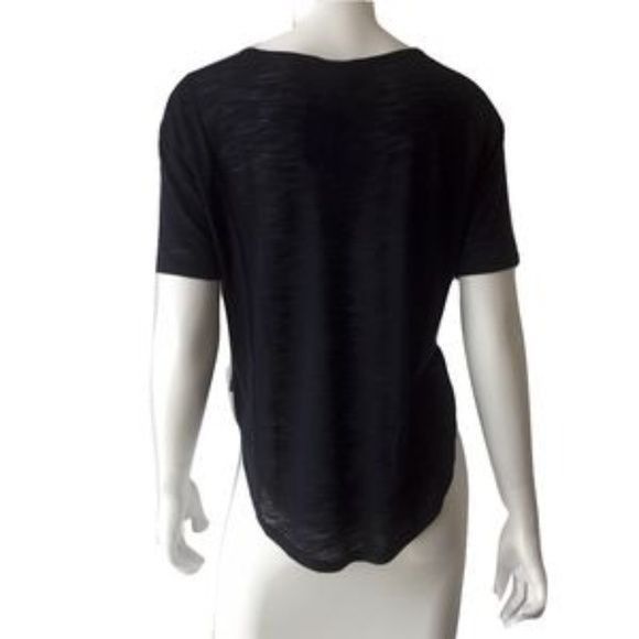 Other Bella Luxx Navy Flowy Tee Viscose Linen Blend Loose Fit Size S / US 4 / IT 40 - 3 Thumbnail