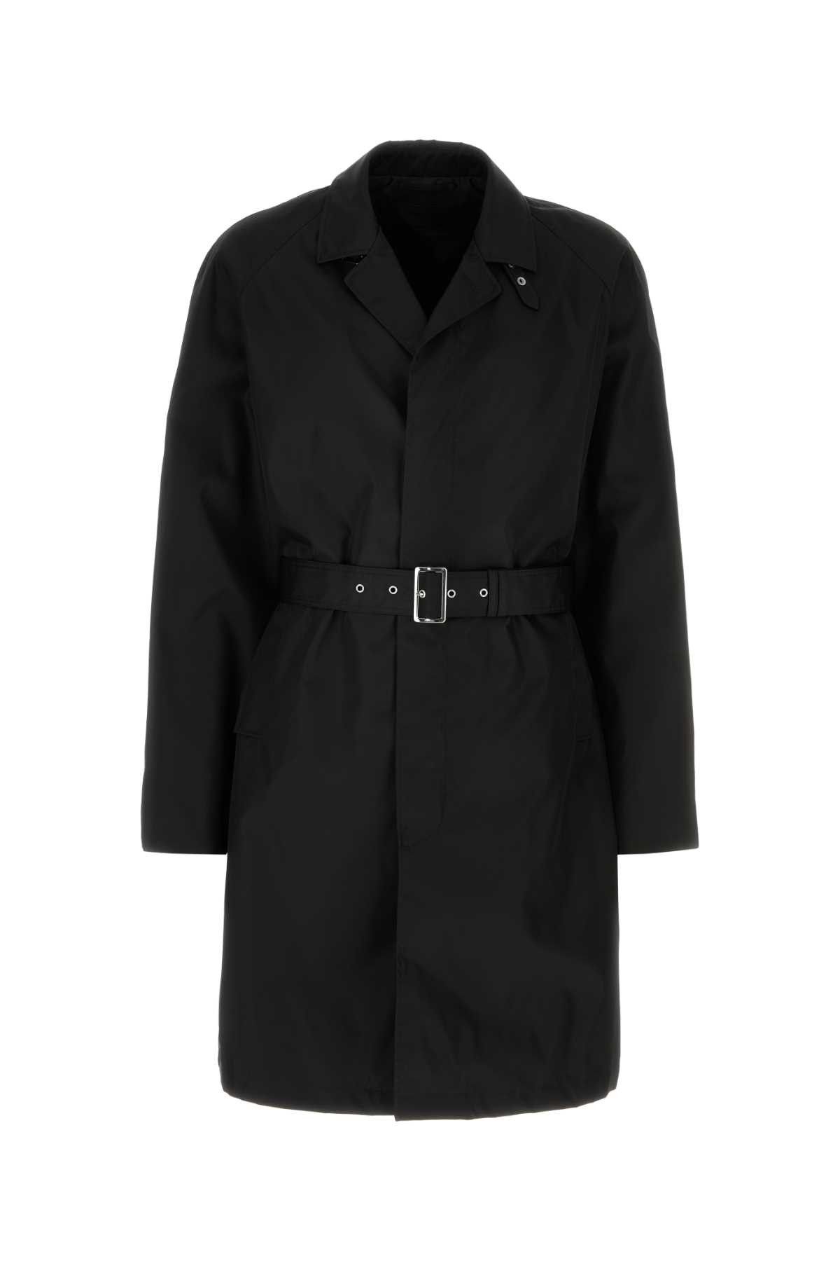 Prada Black Re-Nylon Trench Coat Size US XXL / EU 58 / 5 - 1 Thumbnail