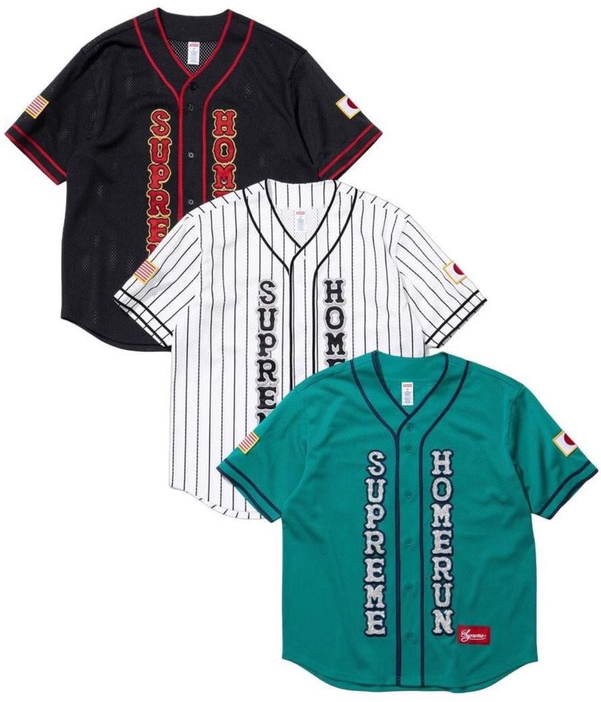 トップス Supreme run Baseball Jersey Stripe Supreme Homerun Baseball Jersey Stripe
