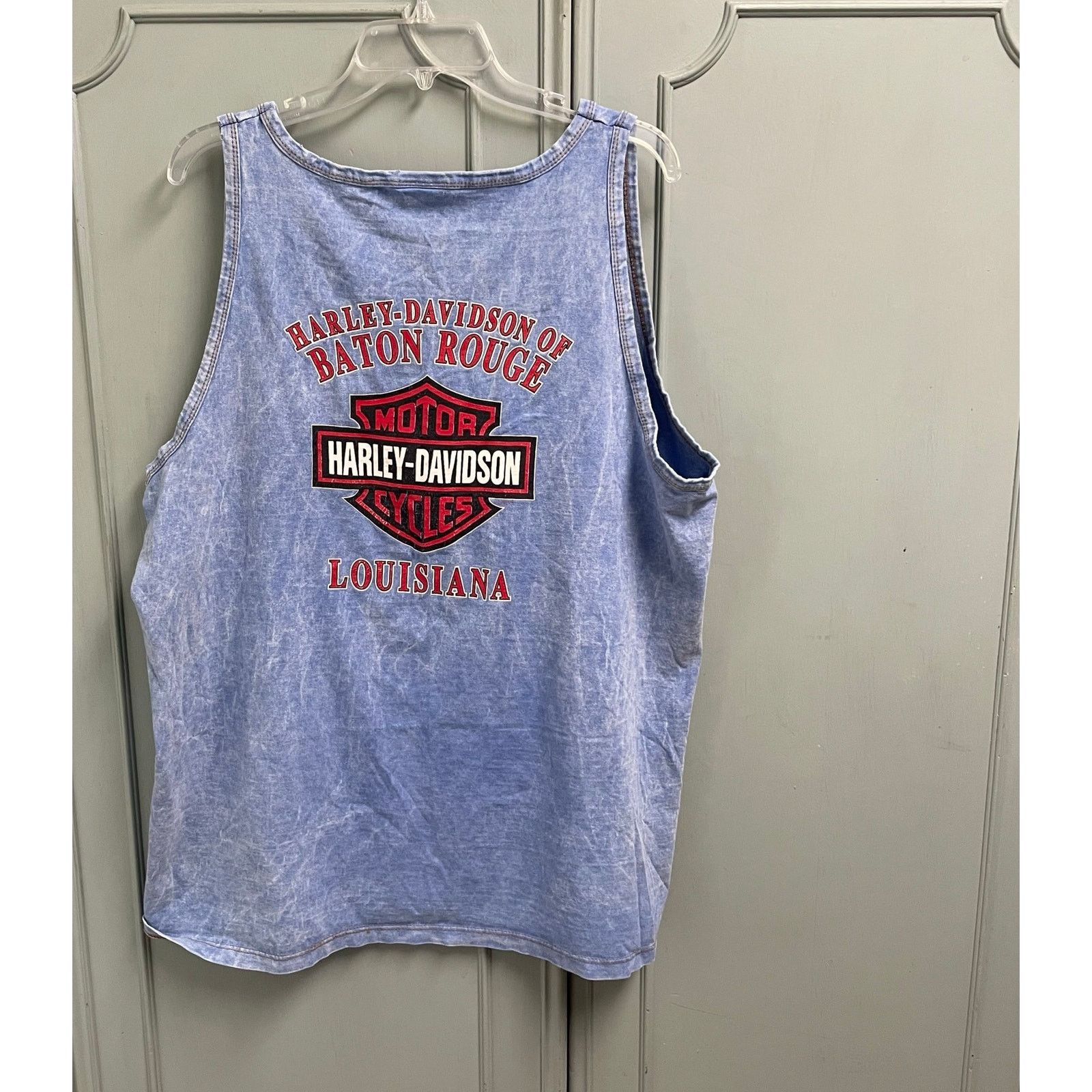 Harley Davidson VTG Harley Davidson Mens Tank XL American Flag Eagle Size US XL / EU 56 / 4 - 5 Thumbnail