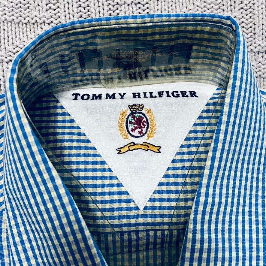 Tommy Hilfiger Tommy Hilfiger blue gingham button down NWT Size US M / EU 48-50 / 2 - 3 Thumbnail