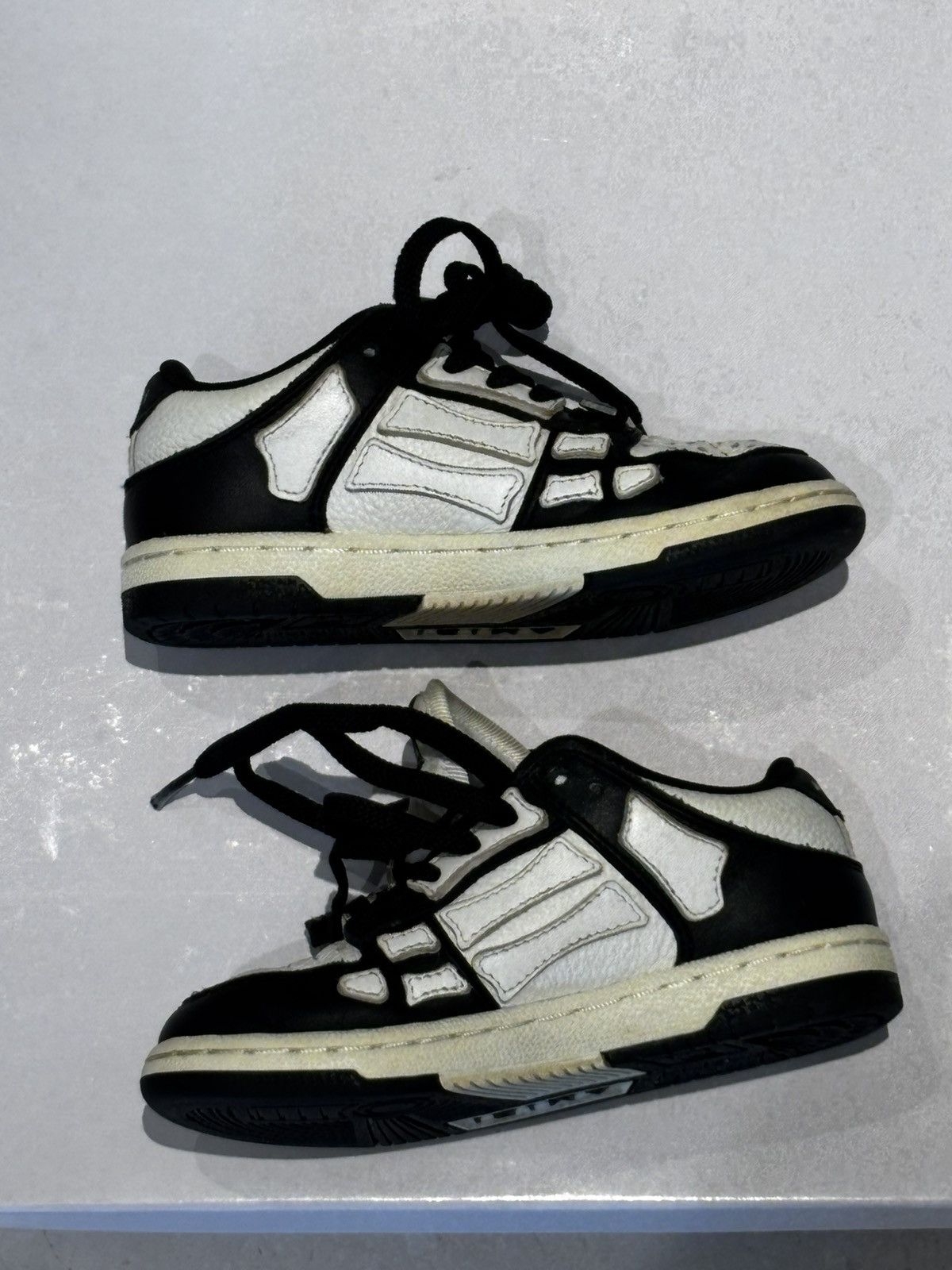 Amiri AMIRI Kids Skel-Top Low Sneakers – Size US 9 / EU 25 Size US 9 / EU 42 - 1 Thumbnail