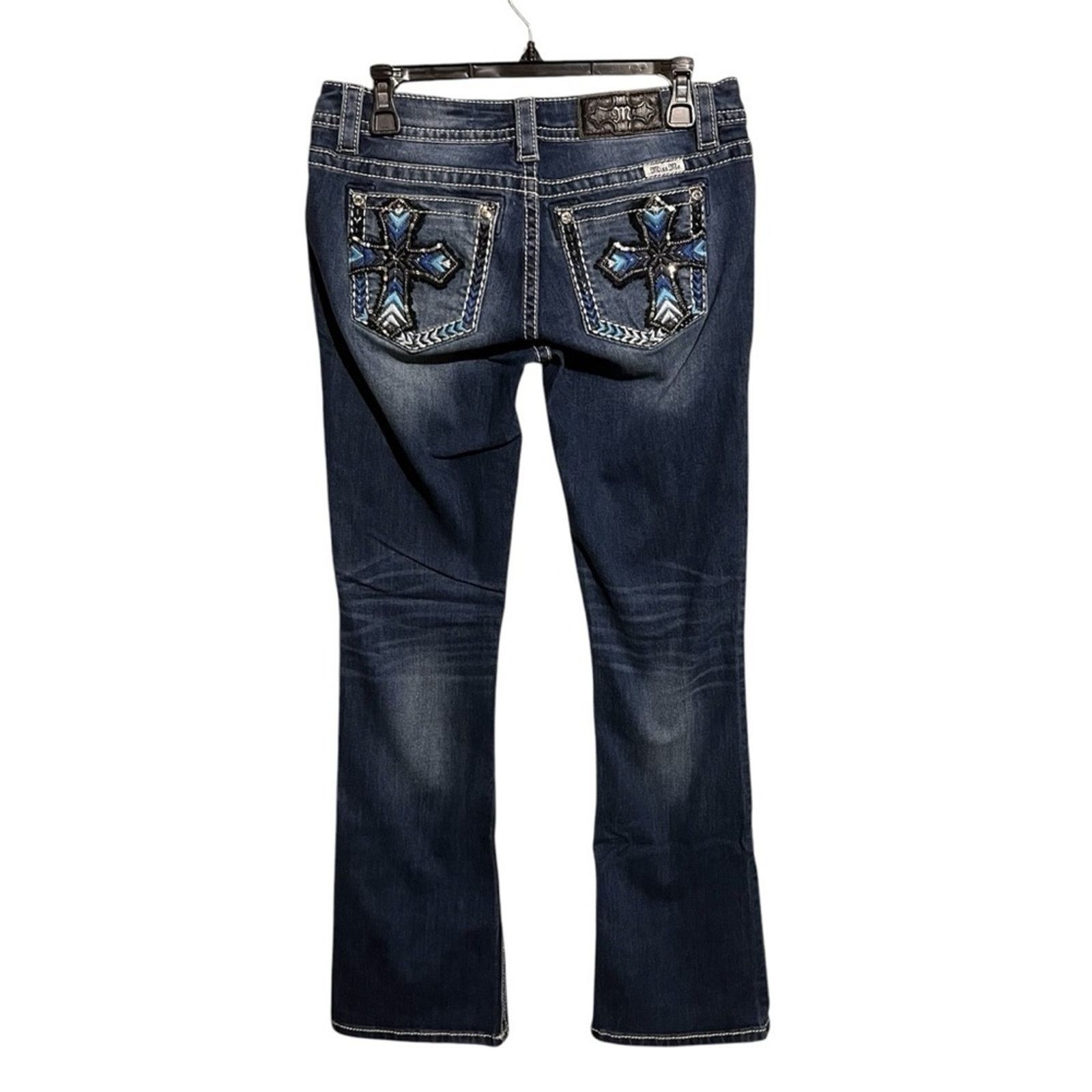 Miss Me Miss Me Jeans Womens 28 Blue Low Rise Signature Boot Cut Size 28" / US 6 / IT 42 - 1 Thumbnail