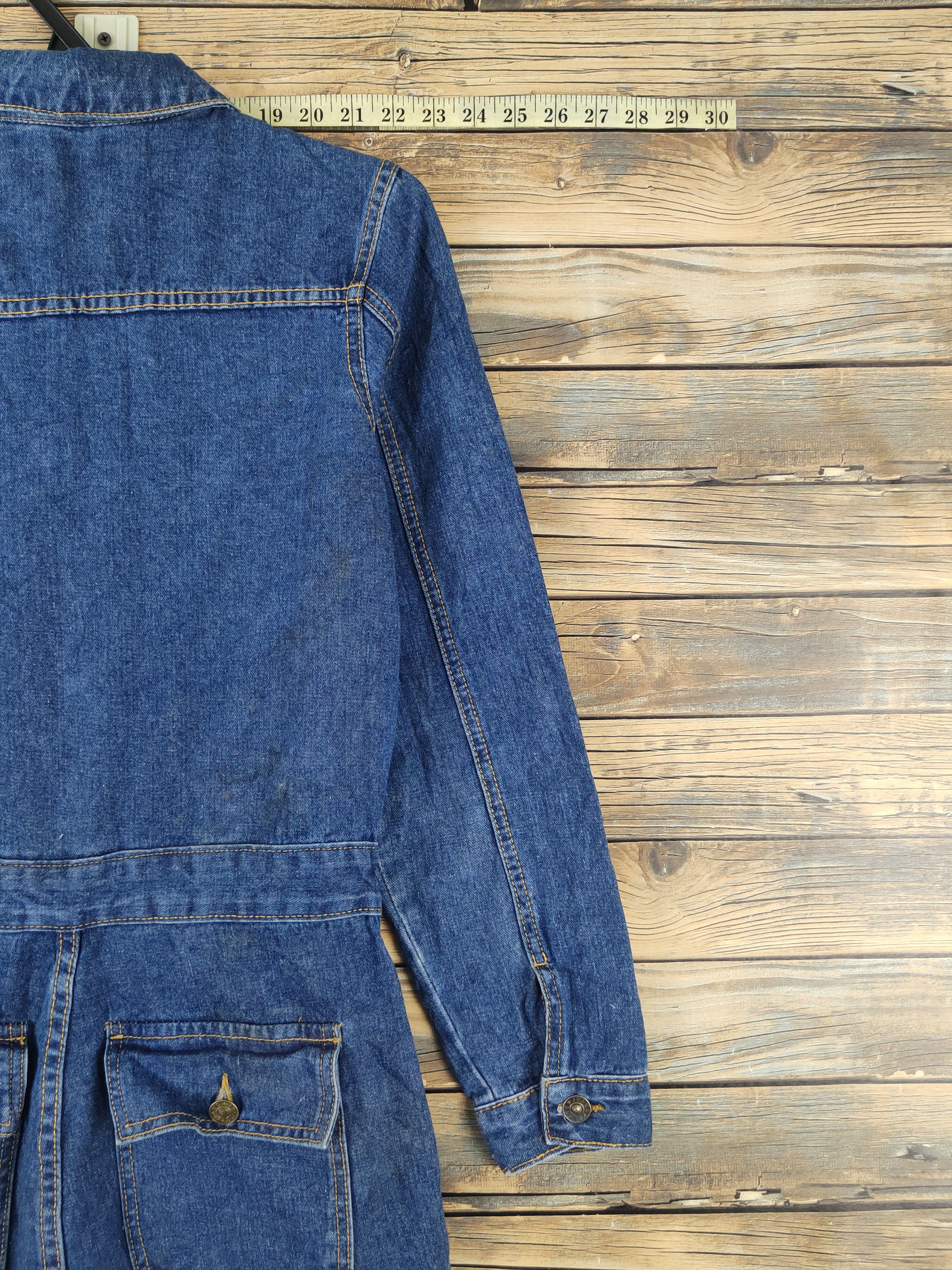 Japanese Brand × Vintage Vintage Japanese Brand Dark Blue Denim Coveralls Size 30" / US 8 / IT 44 - 16 Thumbnail