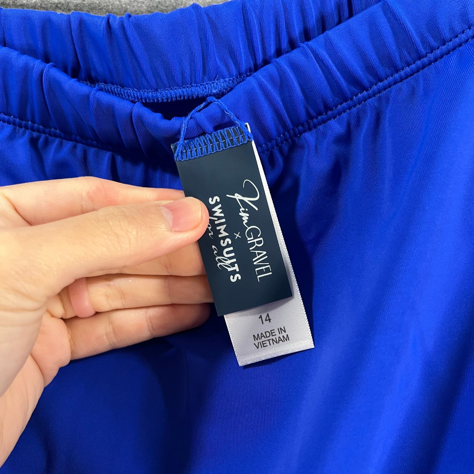 Other Kim Gravel x Swimsuits Swim Skirt Blue Dazzle Reg 14 Size XL / US 12-14 / IT 48-50 - 3 Thumbnail