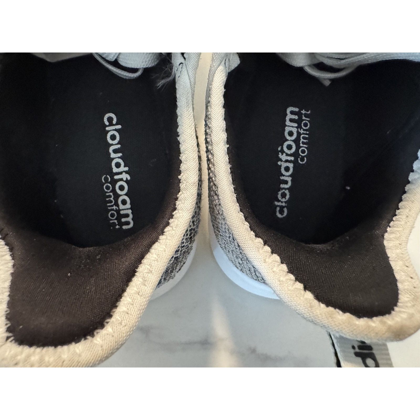 Adidas Adidas Cloudfoam Pure Comfort Running Shoe White & Black Size US 6 / IT 36 - 5 Thumbnail