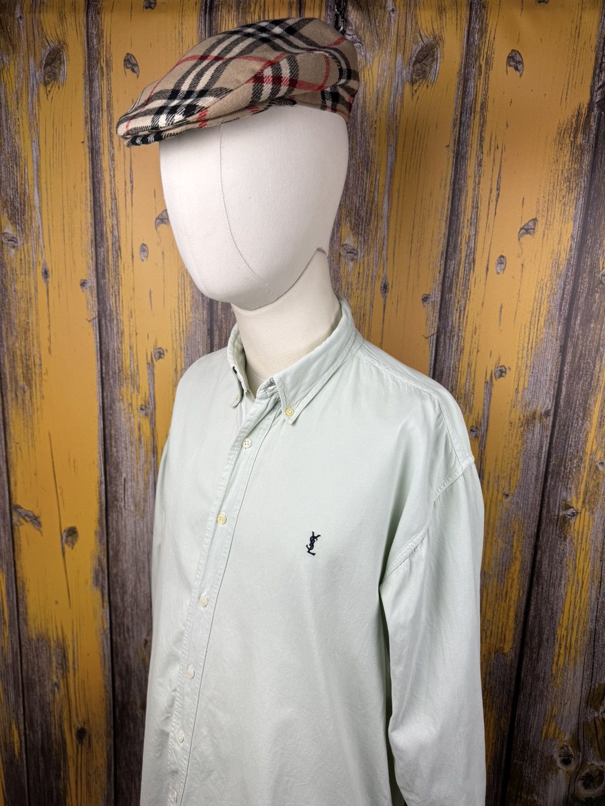 Japanese Brand Vintage Style Ysl Yves Saint Laurent Long-sleeved shirt Size US XL / EU 56 / 4 - 1 Thumbnail