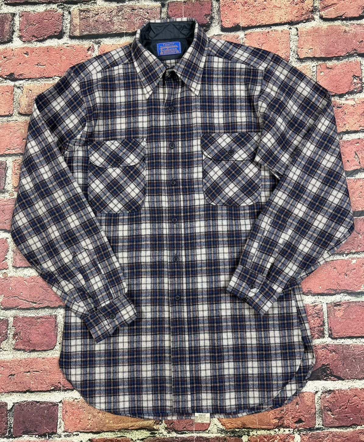 Pendleton Vintage Pendleton Shirt Blue Plaid Wool Country Traditionals Size US M / EU 48-50 / 2 - 1 Thumbnail