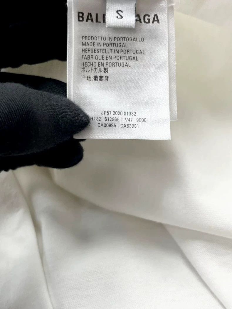 Balenciaga Balenciaga White band portrait letter logo short sleeve Size US S / EU 44-46 / 1 - 5 Thumbnail