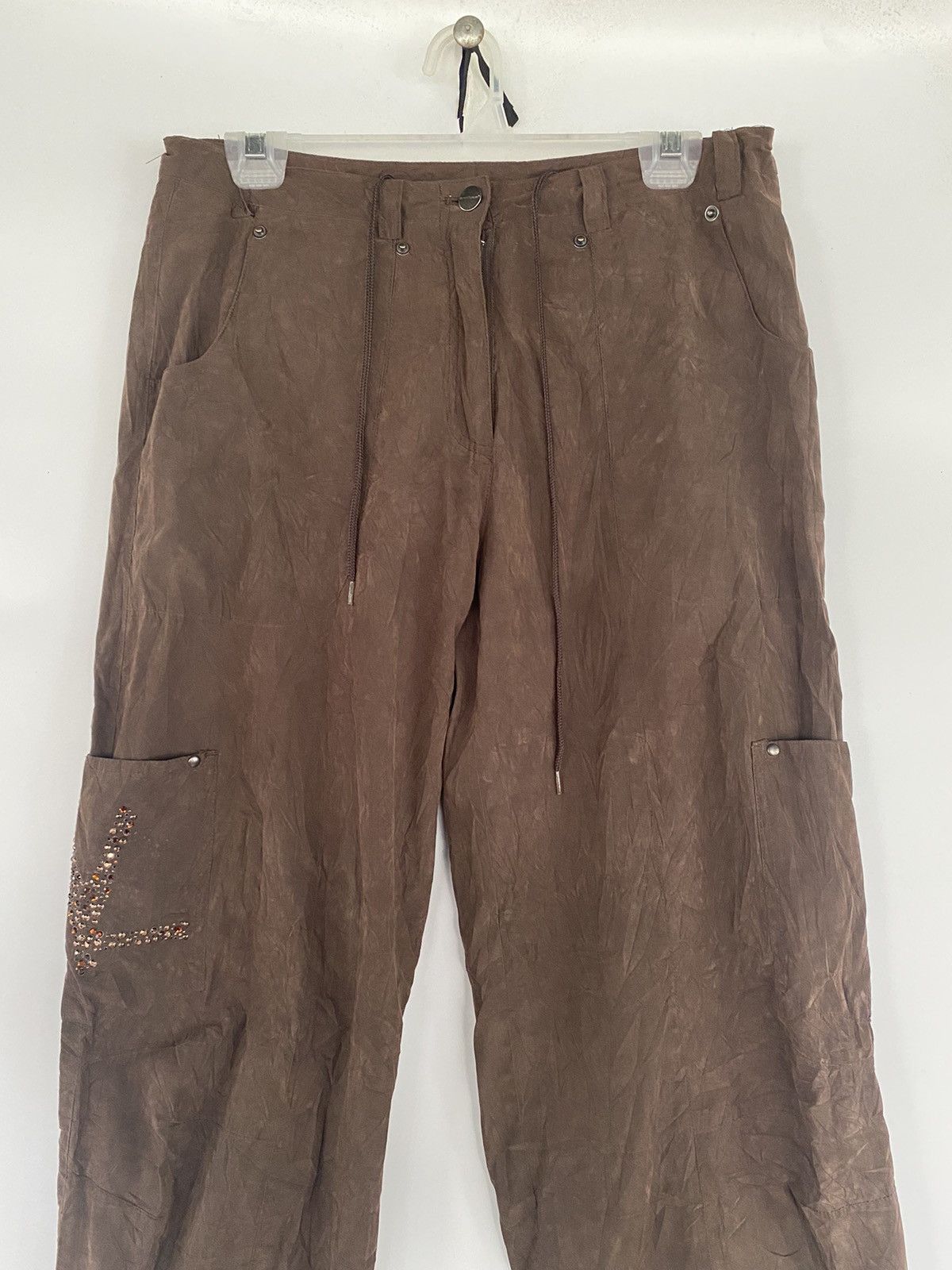 Japanese Brand Vintage Anni Luce VCG Brown Hip Hop Dancer Pants Size 30" / US 8 / IT 44 - 3 Thumbnail