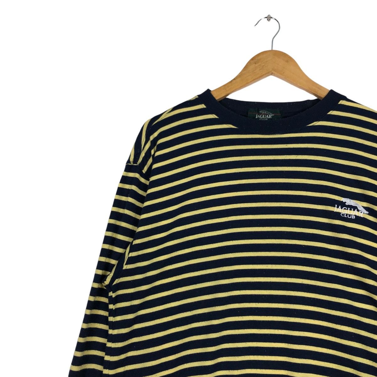 Japanese Brand × Vintage Vintage Jaguar Club Stripe Sweatshirt 90s Wear Medium #A2 Size US M / EU 48-50 / 2 - 6 Thumbnail