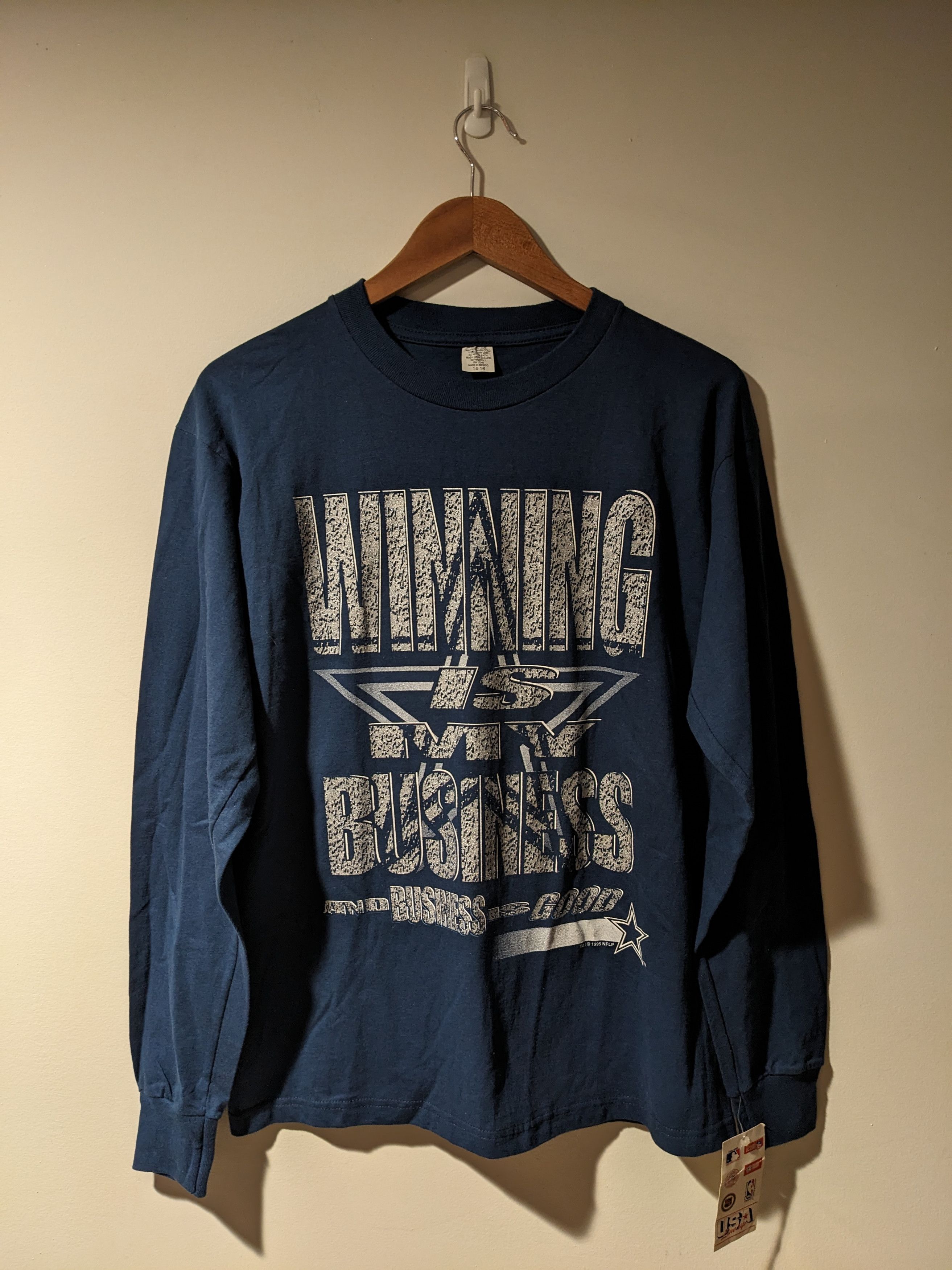 NFL × Vintage Vintage 1995 Dallas Cowboys Winning is my Kids 14-16 T-Shirt Size US M / EU 48-50 / 2 - 1 Thumbnail