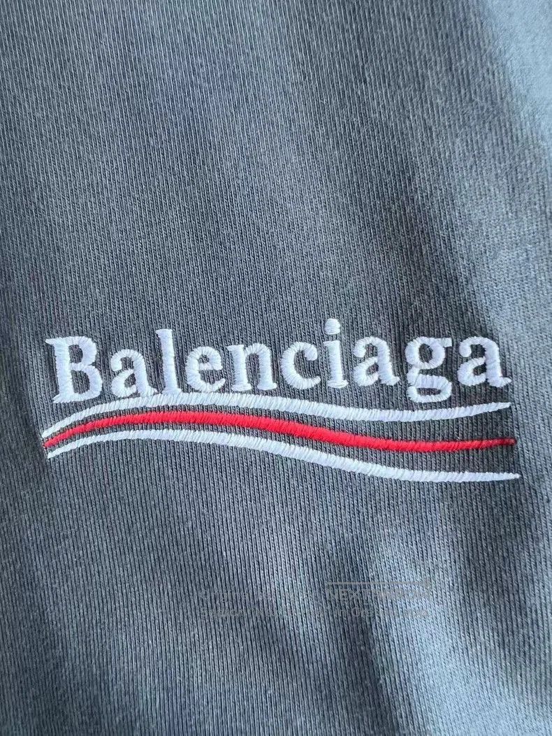 Balenciaga Balenciaga Gray Coke Embroidery Tee S. Size US S / EU 44-46 / 1 - 5 Thumbnail