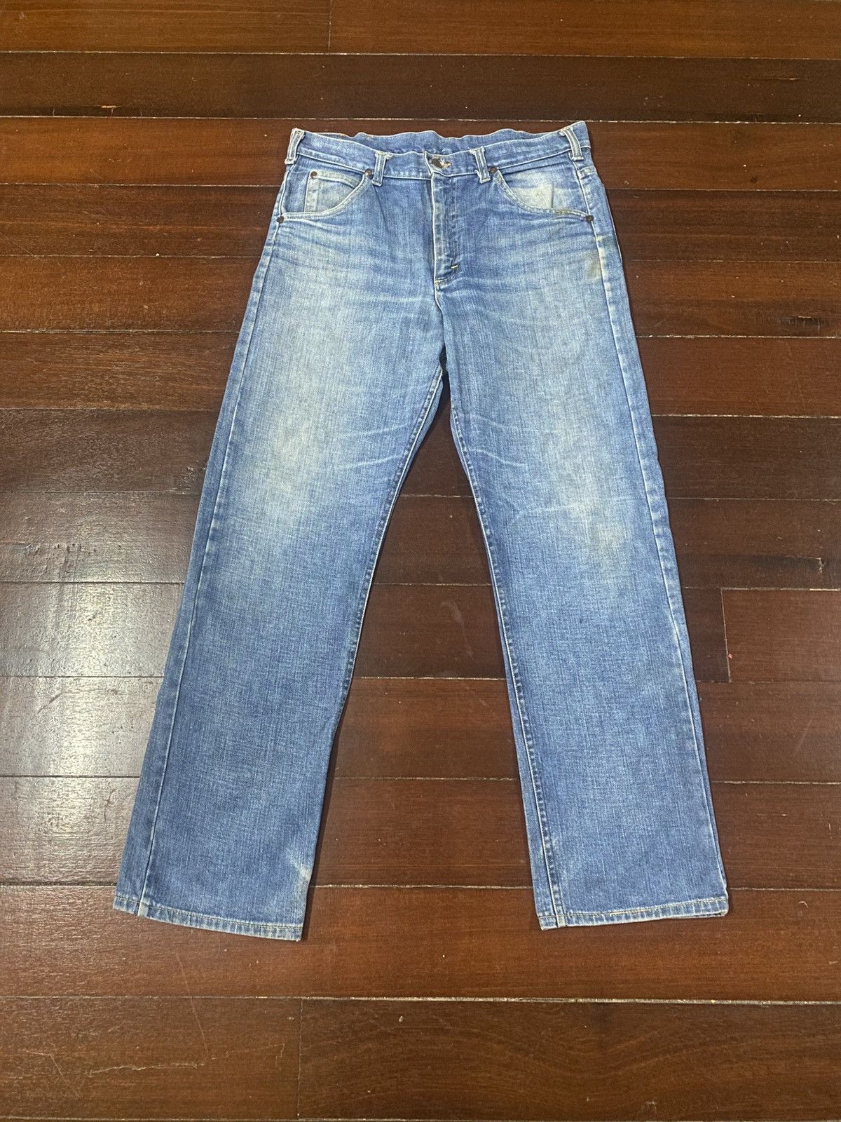 Vintage 60s 70s talon 42 LEE mud wash dirty wash flare Jean