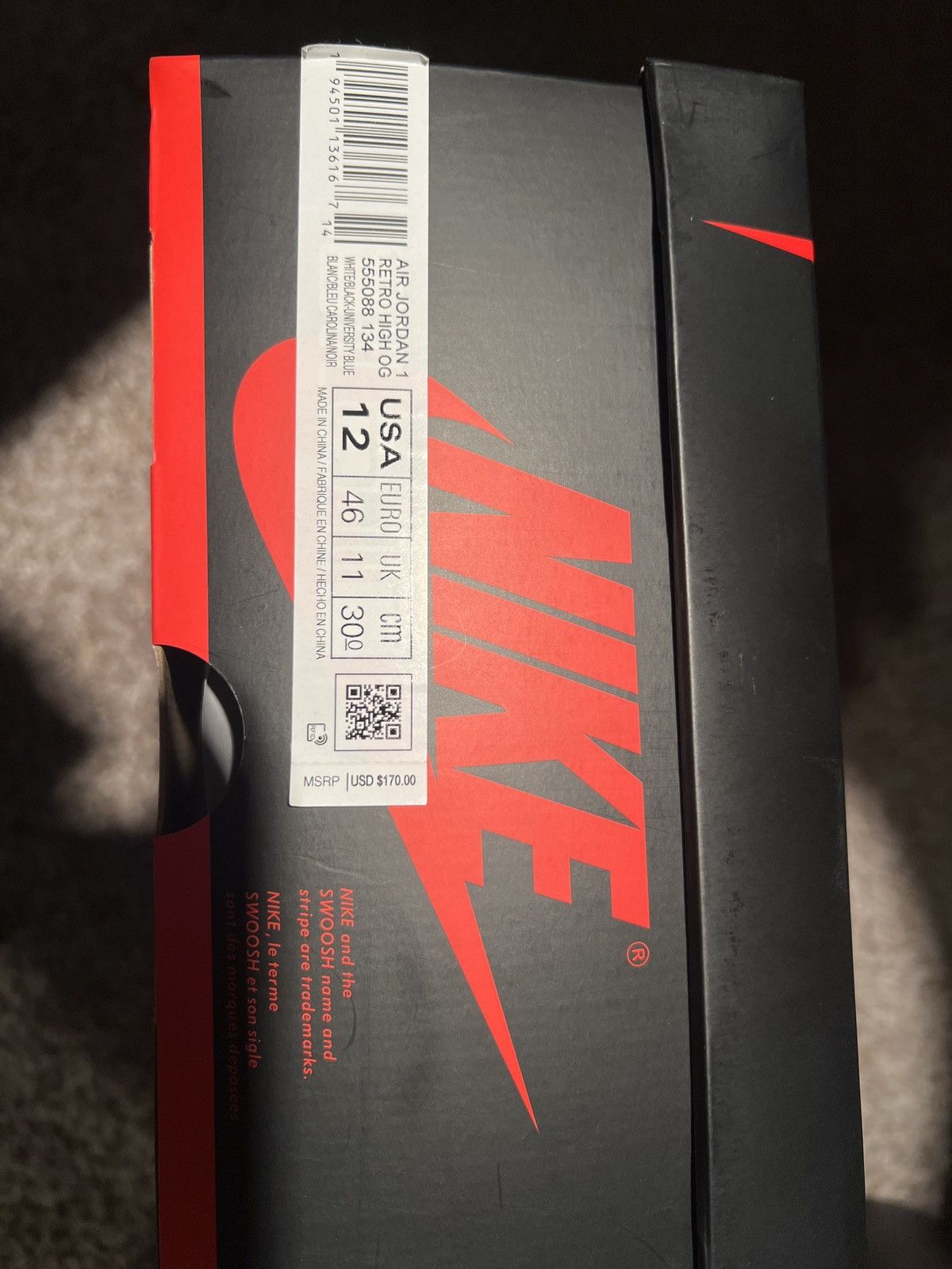 Jordan Brand Jordan 1 High University Blue Size US 12 / EU 45 - 8 Thumbnail