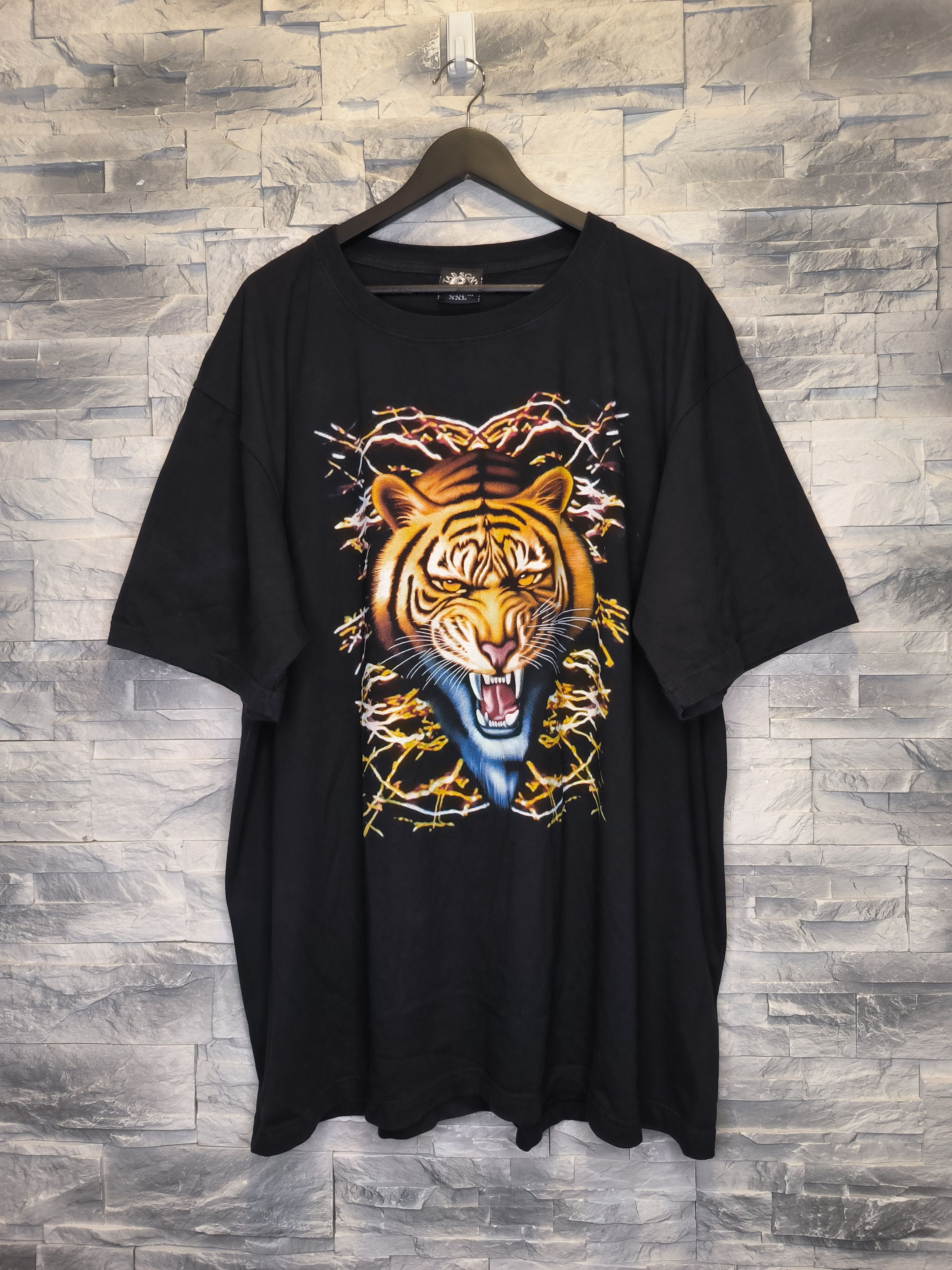 Other Vintage Tab Sons Lion Nature Tee Shirt Print Black Size US XXL / EU 58 / 5 - 1 Thumbnail