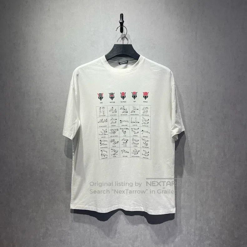 Balenciaga Balenciaga Gym Print Pattern Short Sleeve Size US XS / EU 42 / 0 - 1 Thumbnail