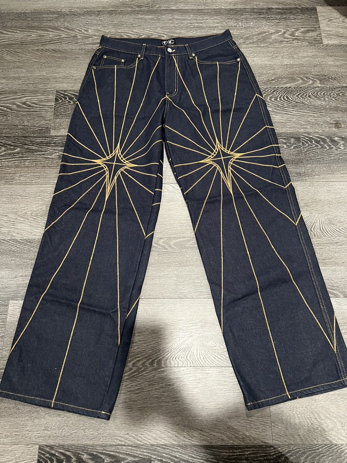 Thug Club Thug Club Chain Stitch Denim Pants | Grailed