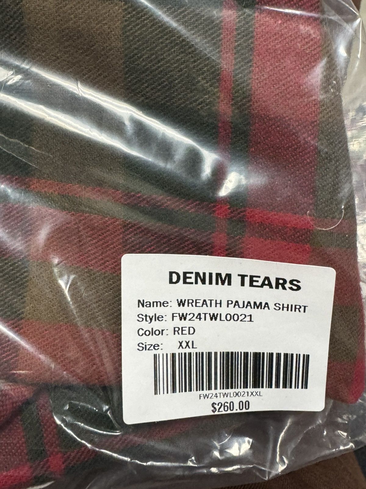 DENIM TEARS Denim Tears Flannel Pajama Shirt size XXL Size US XXL / EU 58 / 5 - 3 Thumbnail