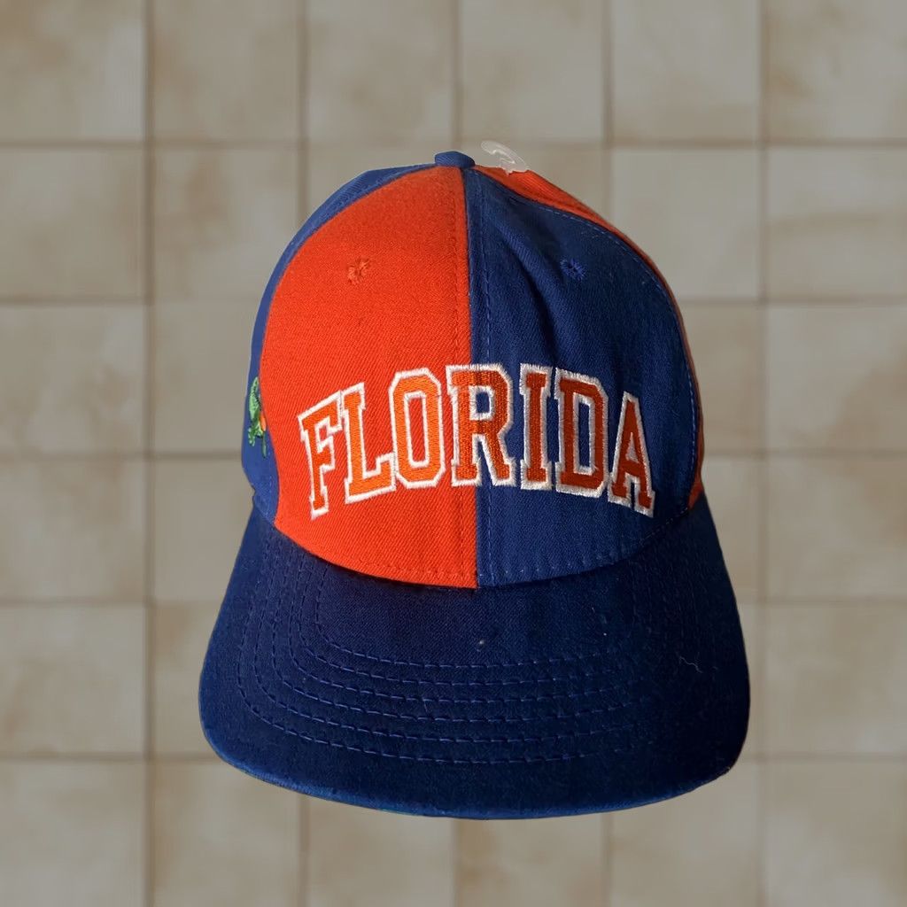 NCAA VTG Florida Gators Snapback Cap Pinwheel 90s Made USA Hat NCAA Adjustable Baseball Multicolor Size ONE SIZE - 1 Thumbnail