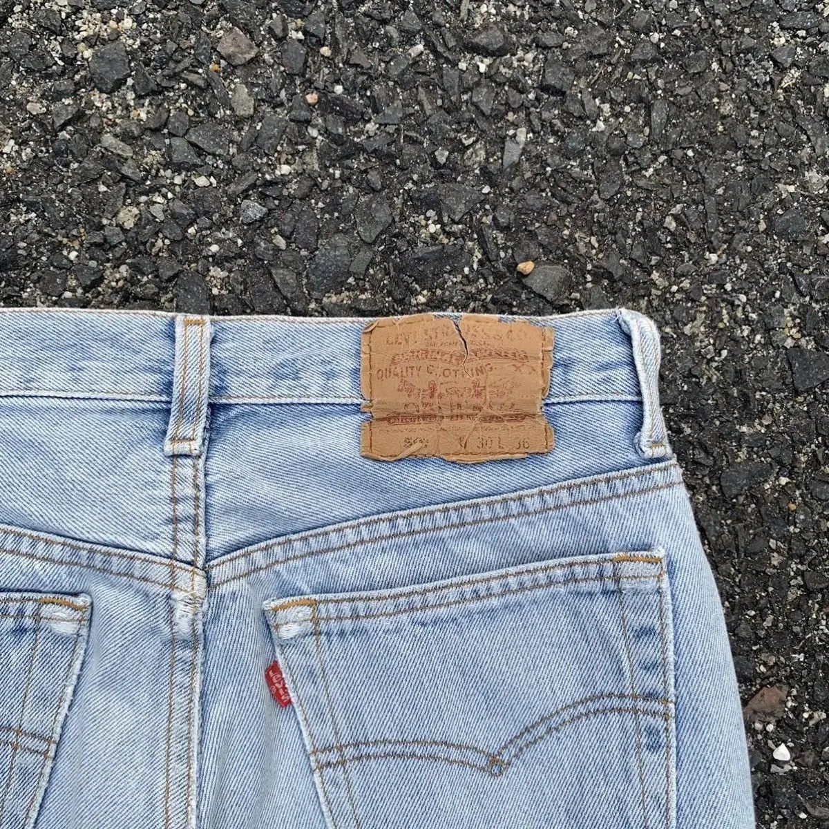 Levi's Ripped Levi’s 501 Jeans Light Wash Levis Denim Pants Size US 27 - 12 Thumbnail