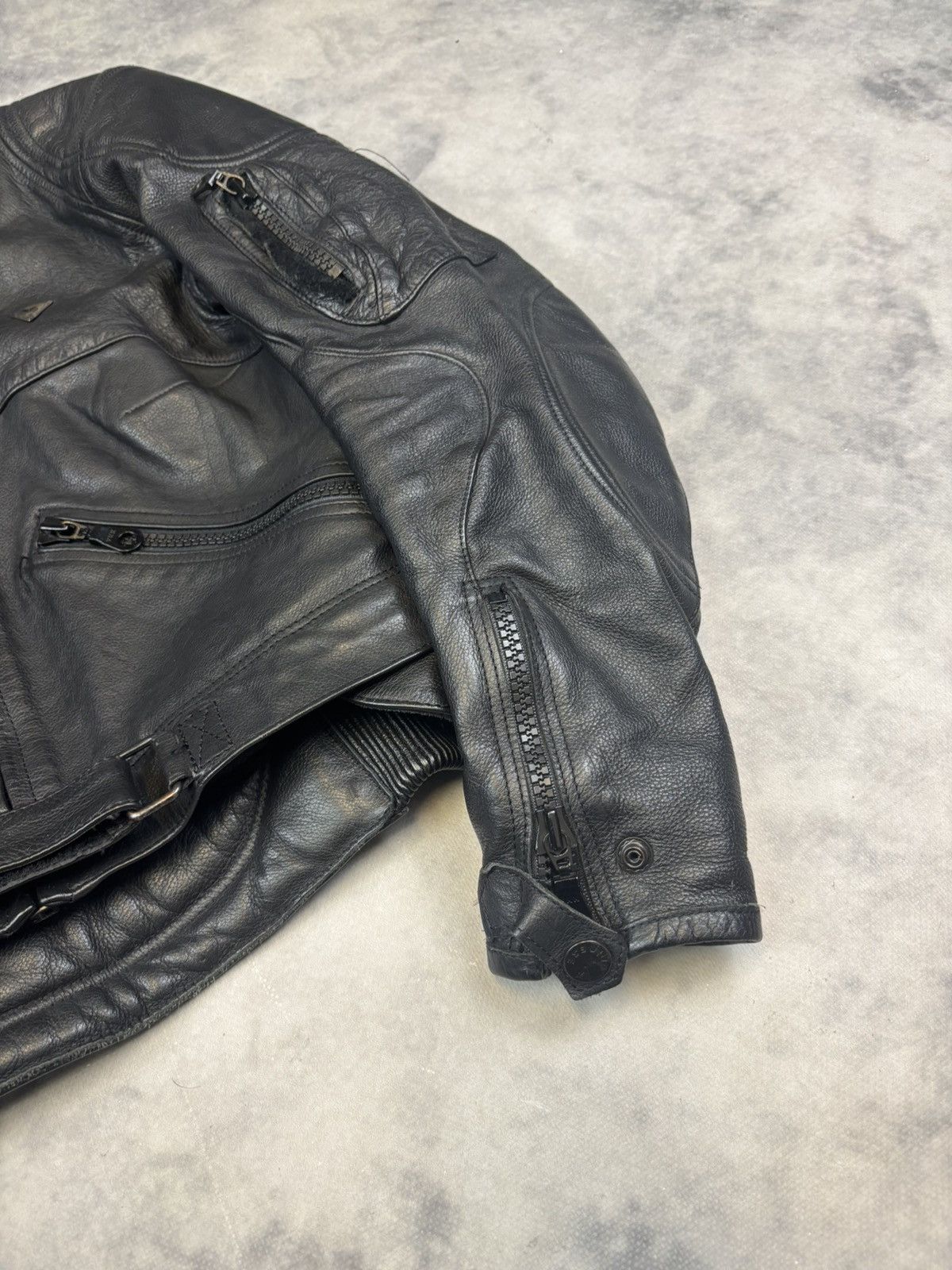Dainese × Genuine Leather × NASCAR Vintage Dainese Biker Leather Jacket Avantgarde Japanese USA Size US S / EU 44-46 / 1 - 3 Thumbnail