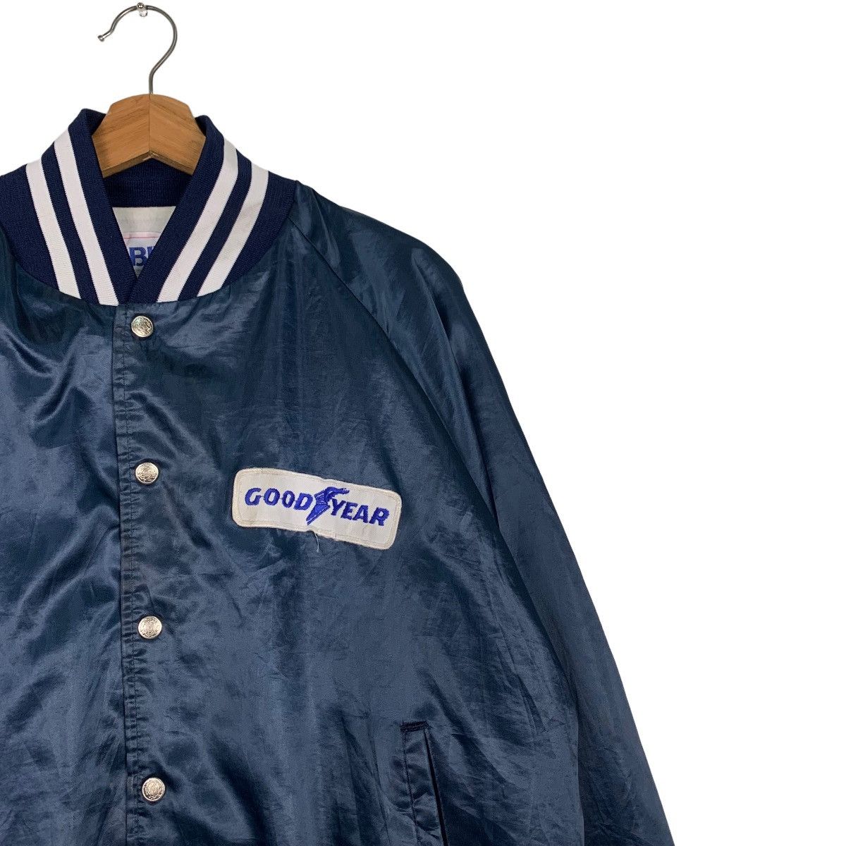 Japanese Brand BIKE GOODYEAR Motorsports Satin Coach Jacket #0073-C5 Size US XL / EU 56 / 4 - 6 Thumbnail