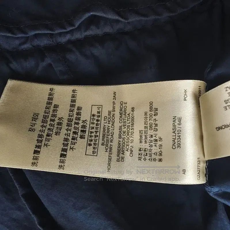 Burberry Burberry Women's S Navy Blue Cotton Jacket. Size S / US 4 / IT 40 - 5 Thumbnail