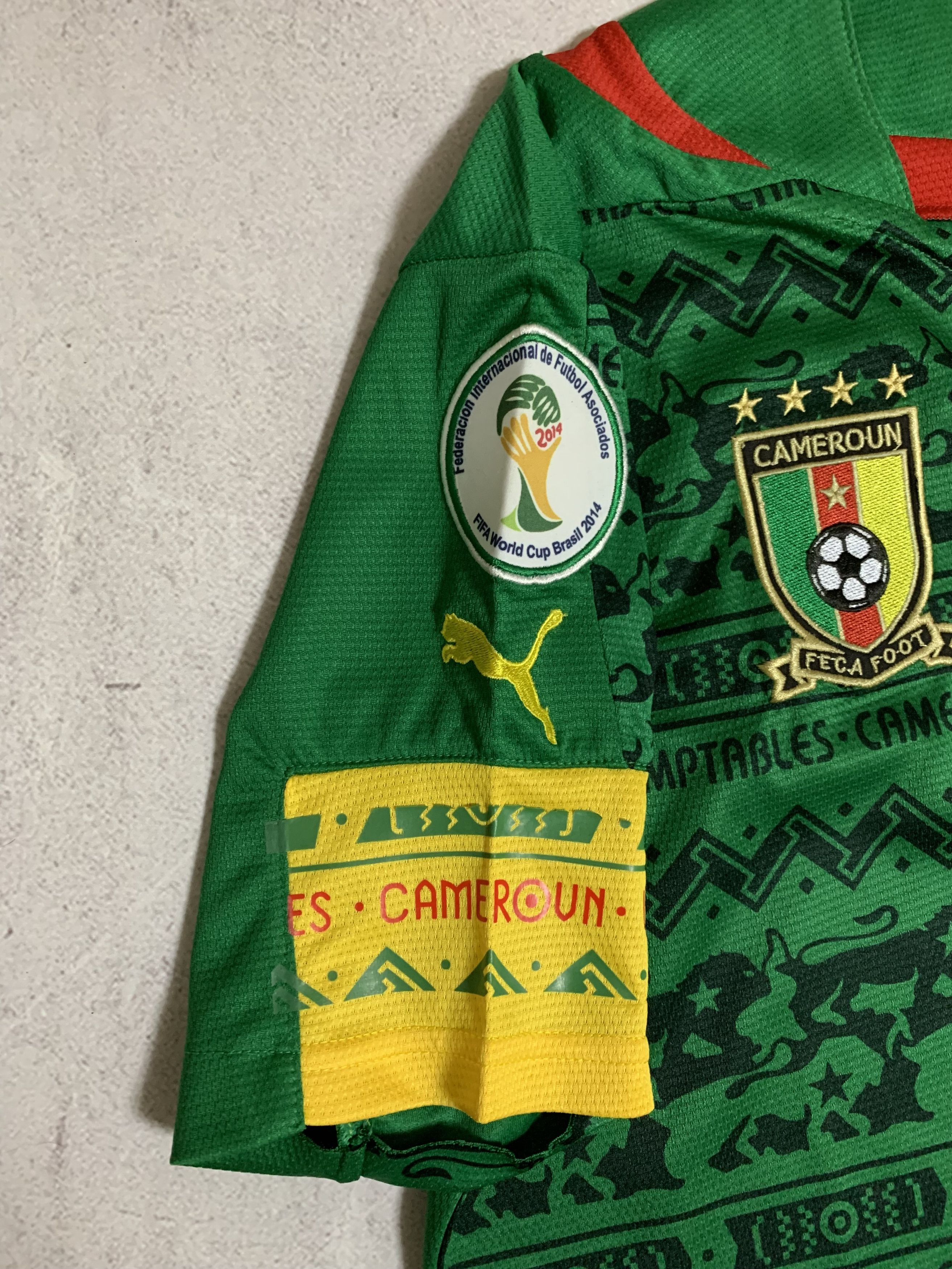 Puma × Vintage Cameroun Jersey 2014 Fifa World Cup Puma T Shirt Rare Size US S / EU 44-46 / 1 - 9 Thumbnail