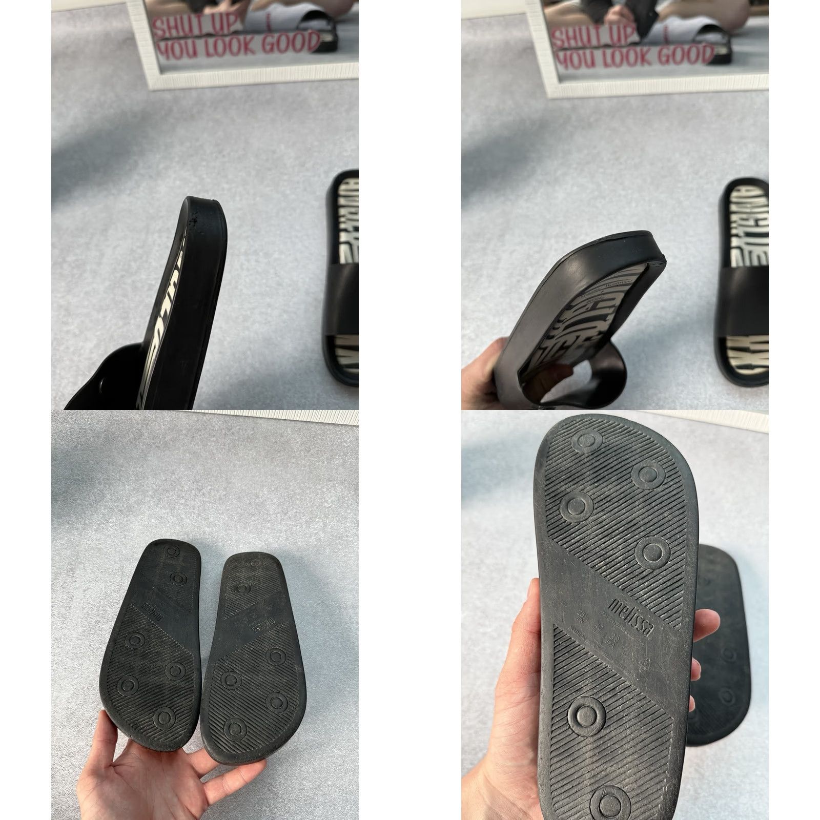 Vivienne Westwood VIVIENNE WESTWOOD x MELISSA Melissa Anglomania Beach Slides Sandals Men EU 40 Black Slip On Size 40 - 9 Thumbnail