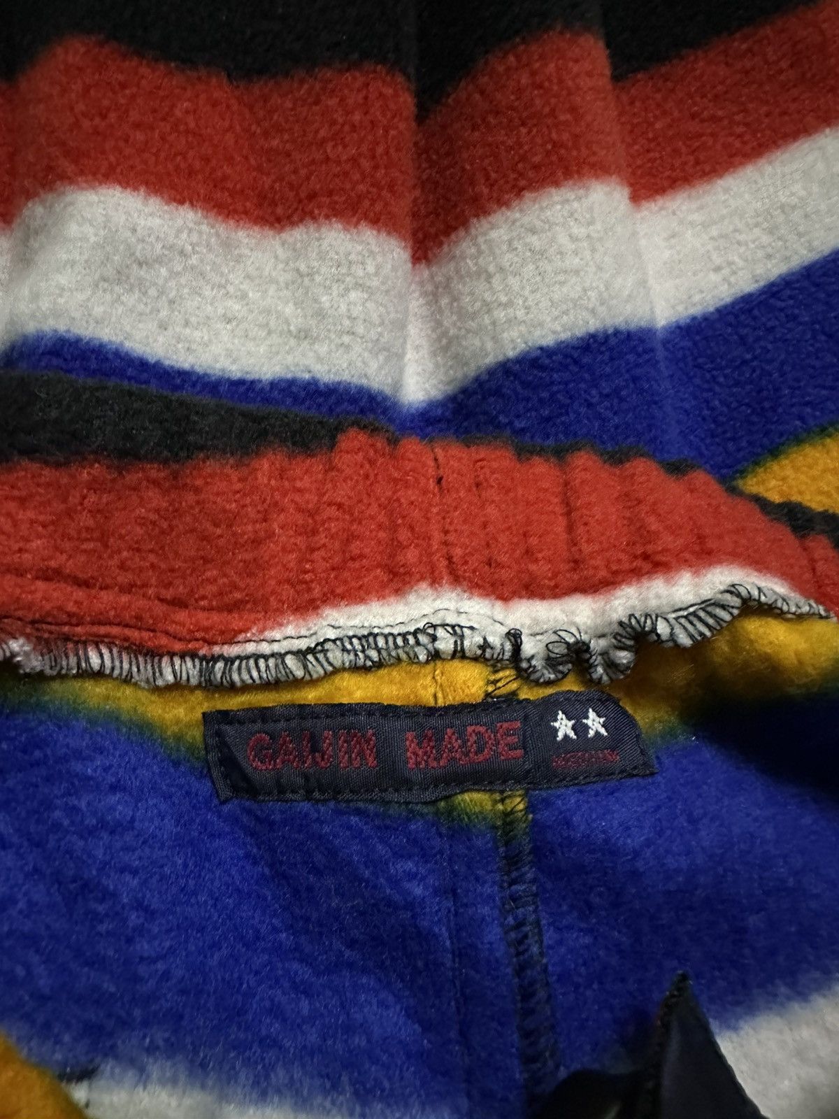 Blue Blue Japan Gaijin made striped multicolor fleece pants Size US 30 / EU 46 - 6 Thumbnail