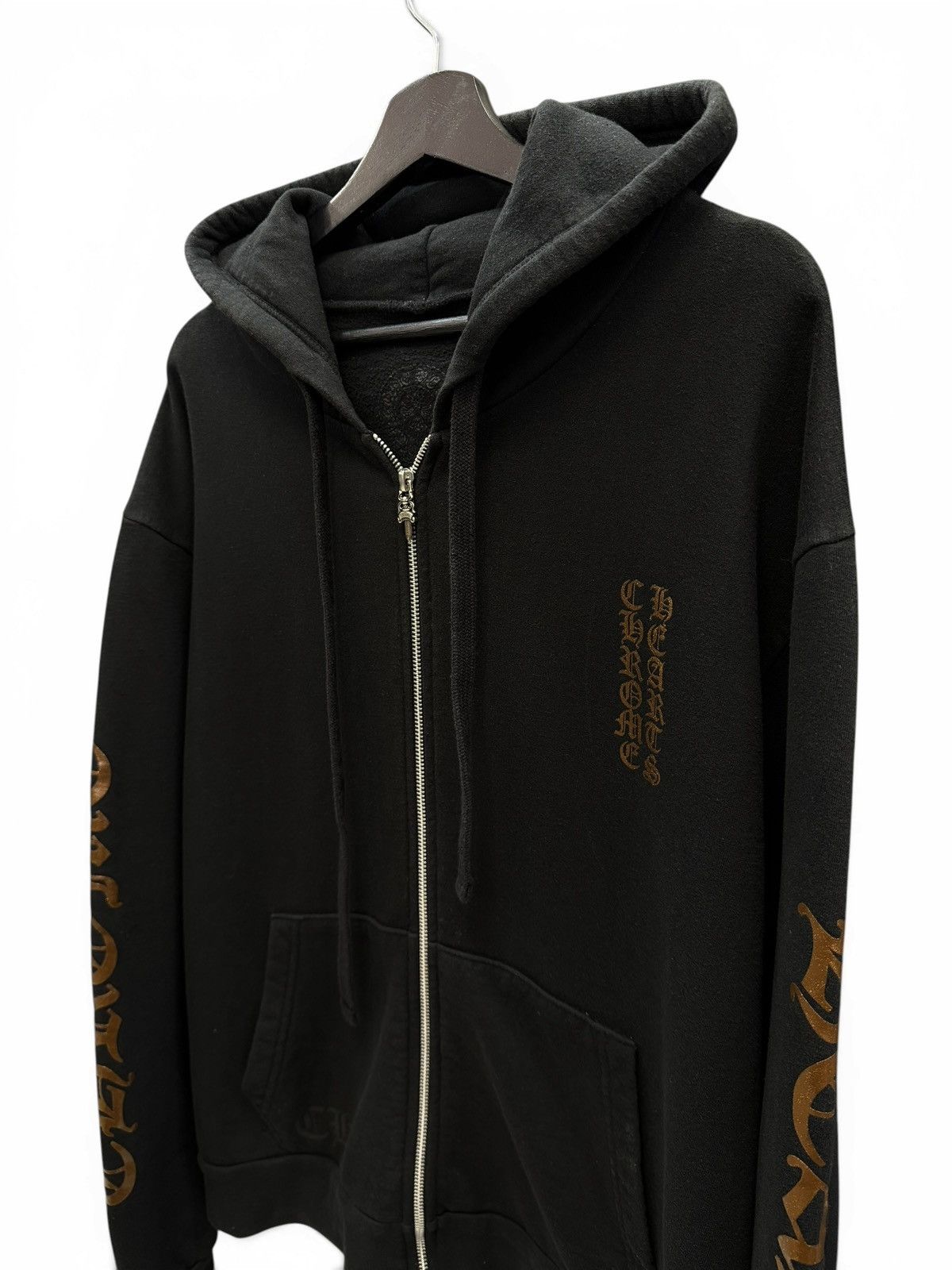 Chrome Hearts Chrome Hearts Brown Glitter Zip Up Hoodie Size US S / EU 44-46 / 1 - 3 Thumbnail