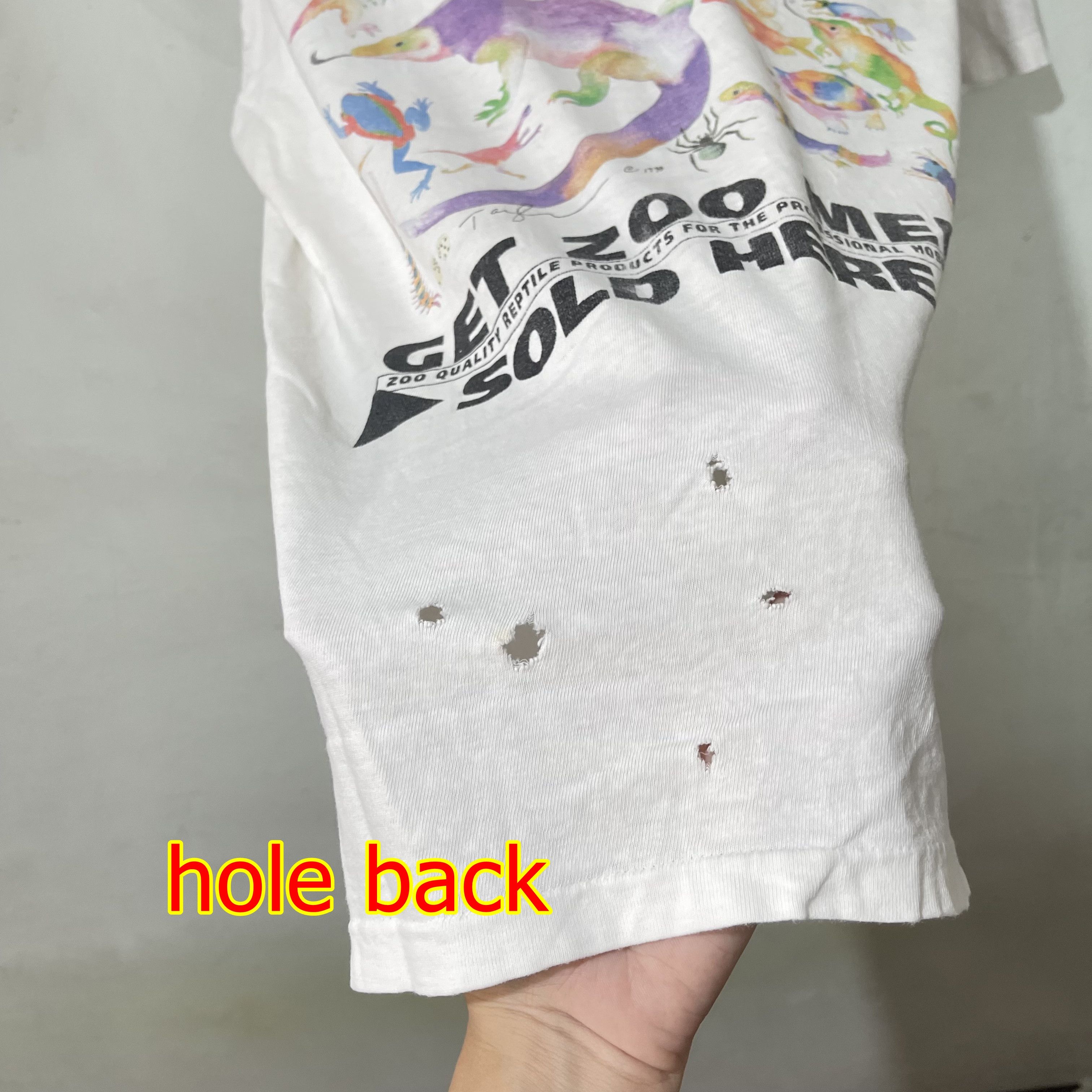 Vintage Vintage 90s Zoo Reptiles T-Shirt Size US XL / EU 56 / 4 - 14 Thumbnail