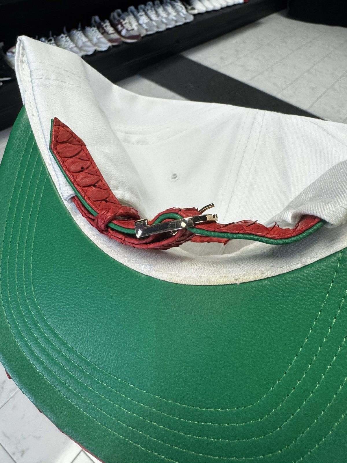 Just Don Snakeskin Patriots Sports Specialties Script Don C Hat Size ONE SIZE - 6 Thumbnail